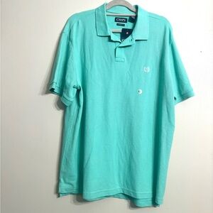 Chaps light green XXL short sleeve polo shirt NWT